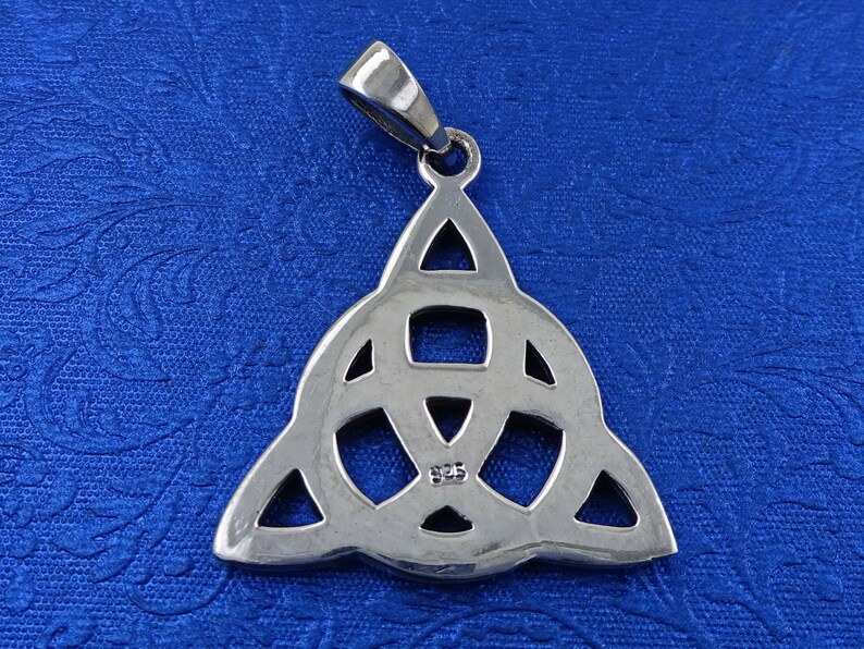 Triskele Trinity Knot Pendant 925 Silver Celtic Etsy