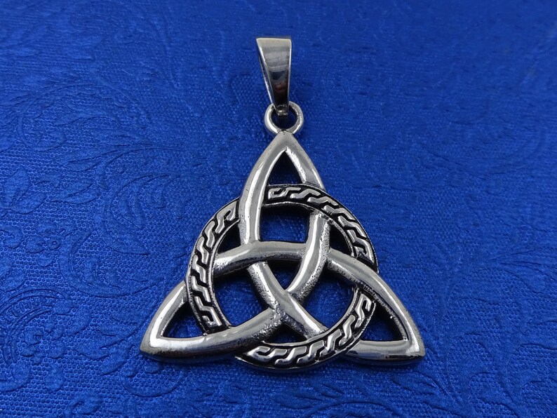 Triskele Trinity Knot Pendant 925 Silver Celtic Etsy