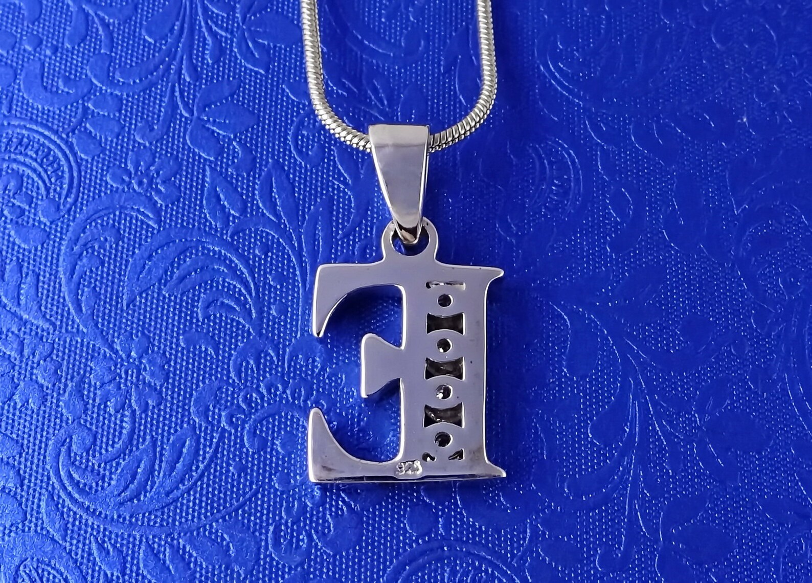 Silver Initial Letter E Necklace 925 Sterling Gift For Her Etsy