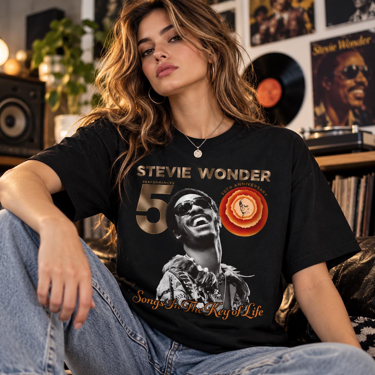 Stevie Wonder Womens Tshirt - Etsy