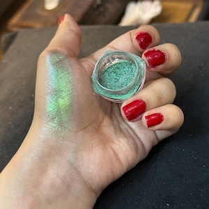 SMARAGDGRÖNT Löst glitterpigment för ögon och konst (1 st)