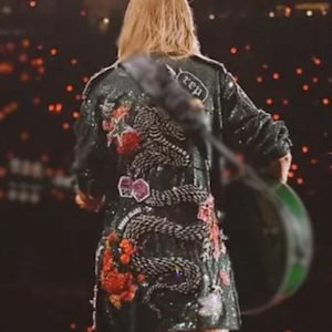 REP Famous Jacket Iron-On-patch/Sew-On Denim Applique (18"X9.5")