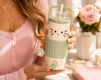 Cute Cat Can Cooler STL Bundle, Bow Drink Holder with Handle, 12oz  Skinny Soda Can Sleeve, Kawaii Cat Lover Gift, 3D Print File