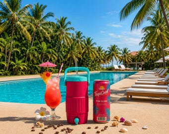 Retro Slim Dosenkühler STL, Skinny Can Koozie 3D Druckdatei, Mini Soda Halter Digitaler Download
