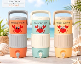 300 ml Dosenkühler STL, süßer Dosenhalter 3MF, Krebs Sternzeichen Geschenk, Crabby But Cute Geburtstagsgeschenk, 3D Druck Datei