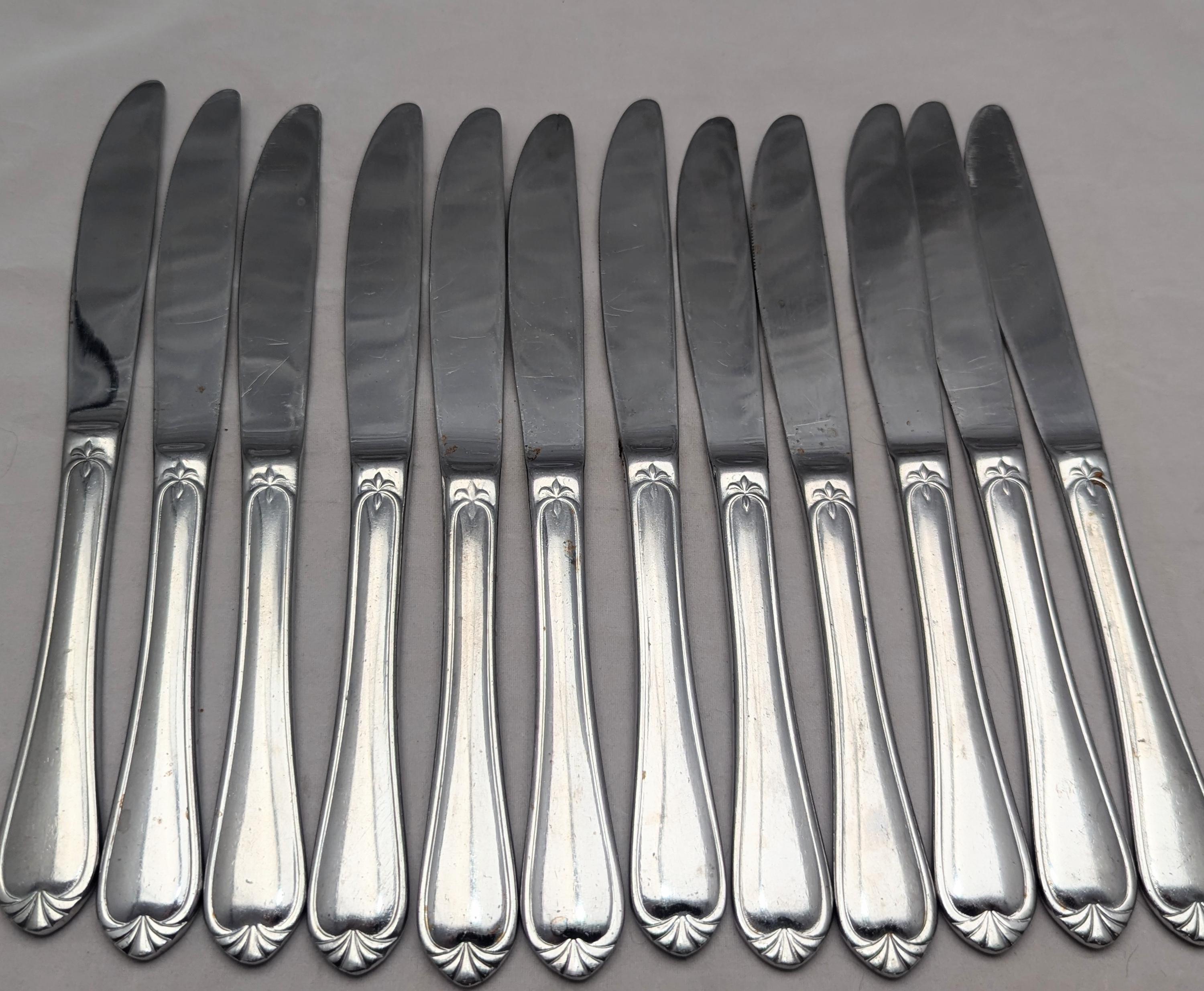 【リード＆バートン】純銀 スターリング／ナイフ＆フォーク １組／Intaglio Reed and Barton Select Stainless Steel Replacement Pieces in the