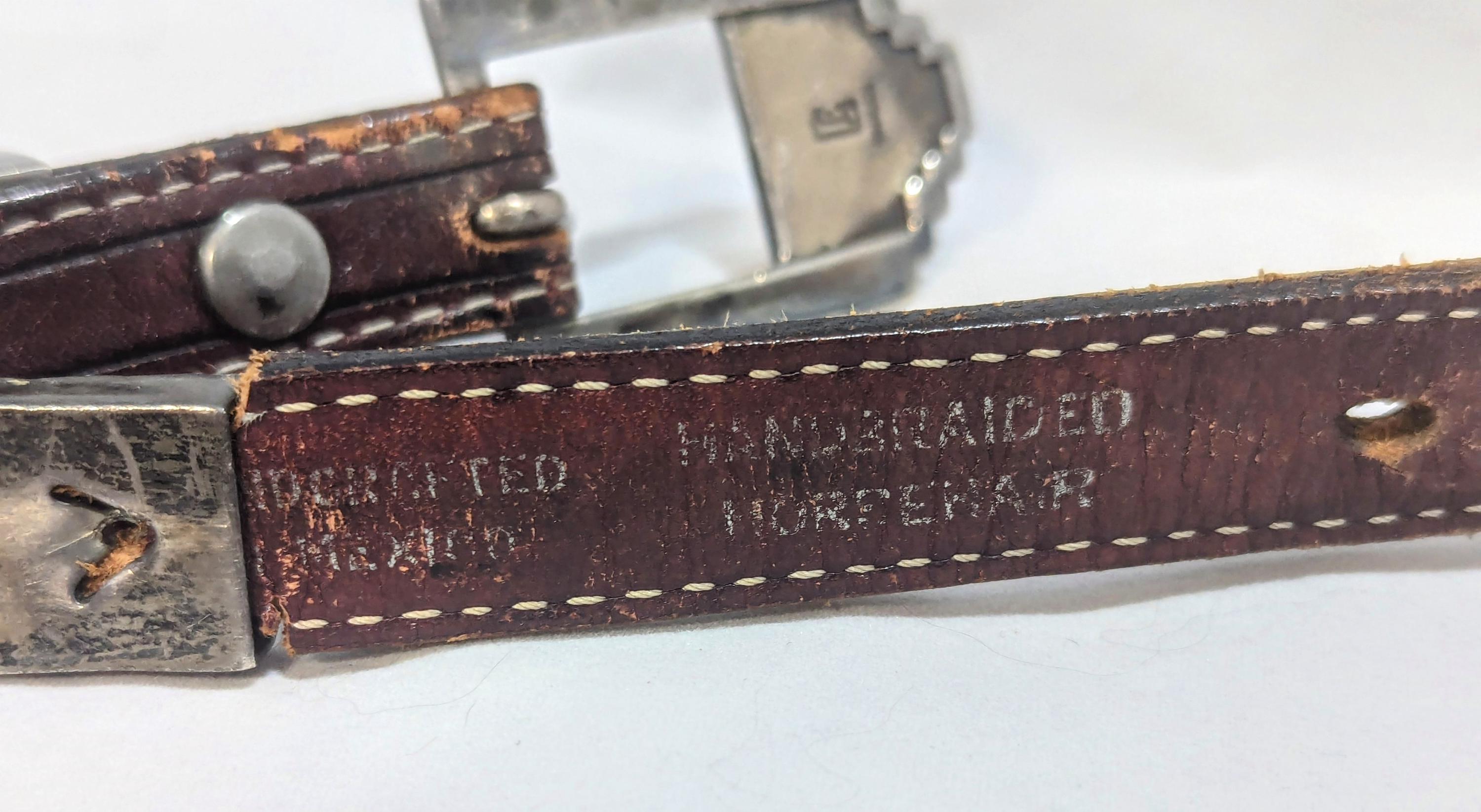 Tony Lamar Womens Hand Braided Horsehair Belt With Sterling 