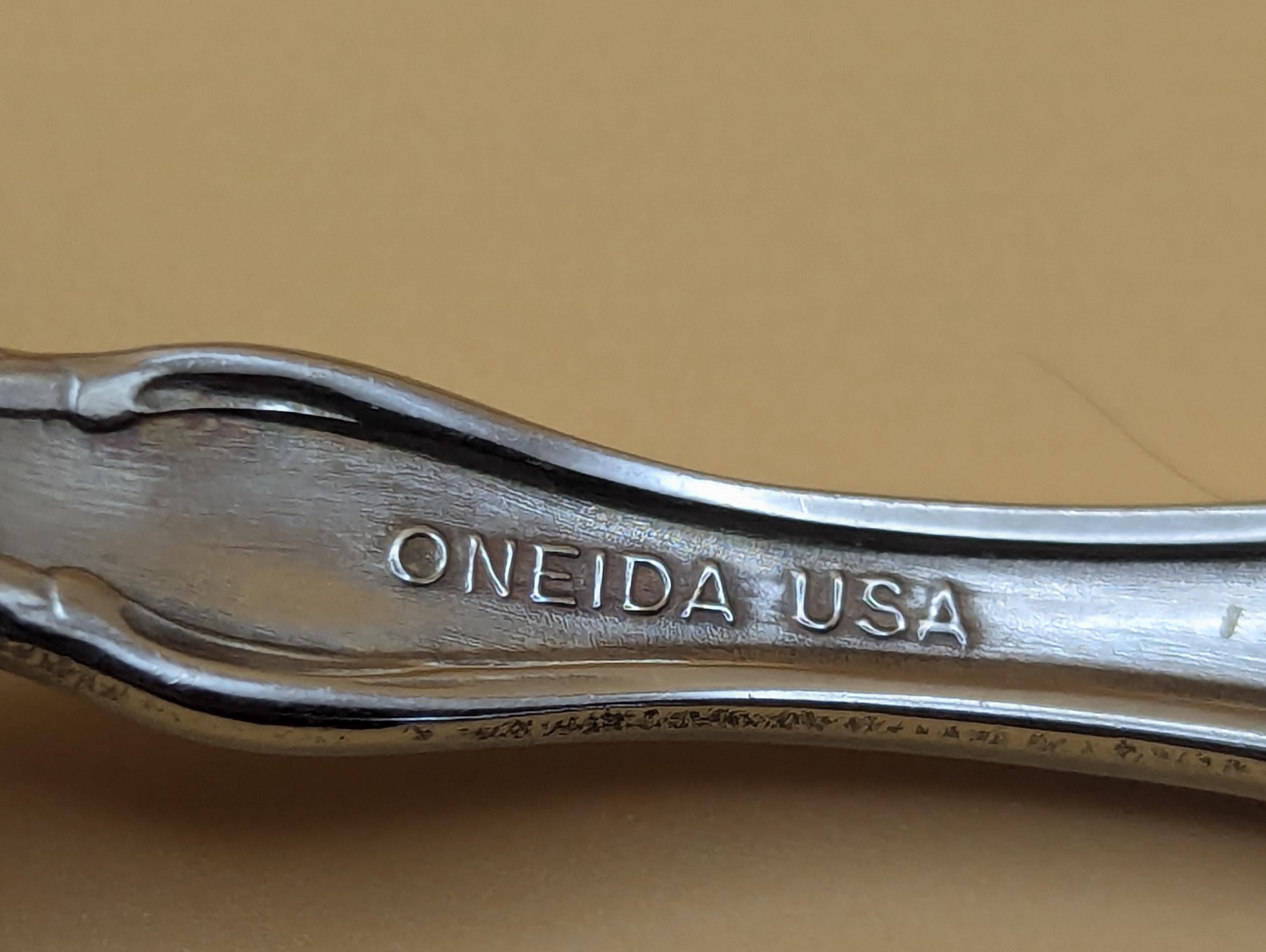 Oneida Pattern History Oneida, Oneida USA Vintage Stainless Steel Flatware. Satin Cantata ...