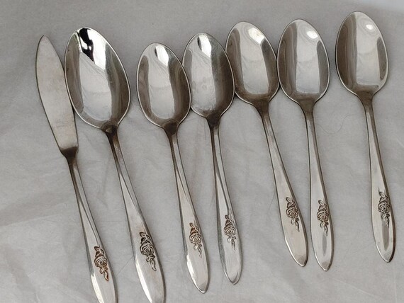 Vintage Gorham Silver Stegocraft Stainless Steel Replacement Flatware Pieces.roselle Pattern Etsy