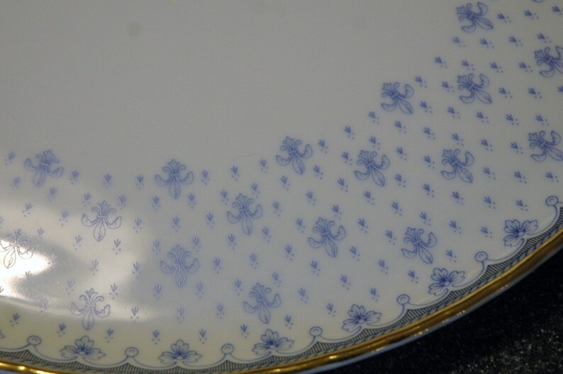 25/% off...Beautiful Vintage Porcelain Quinta Nova Cake Plate...Portugal...was 99.00
