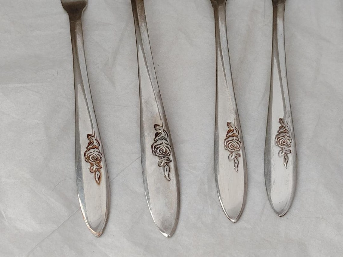 Vintage Gorham Silver Stegocraft Stainless Steel Replacement Flatware Pieces...roselle Pattern