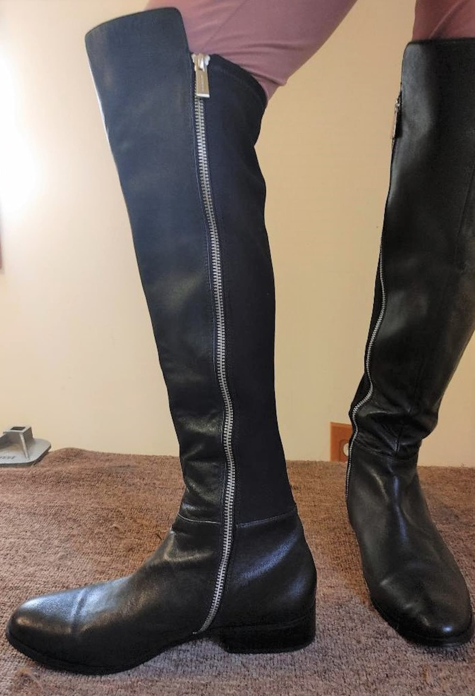 Michael Kors Bromley Riding Boots...black...9 1/2 | Etsy