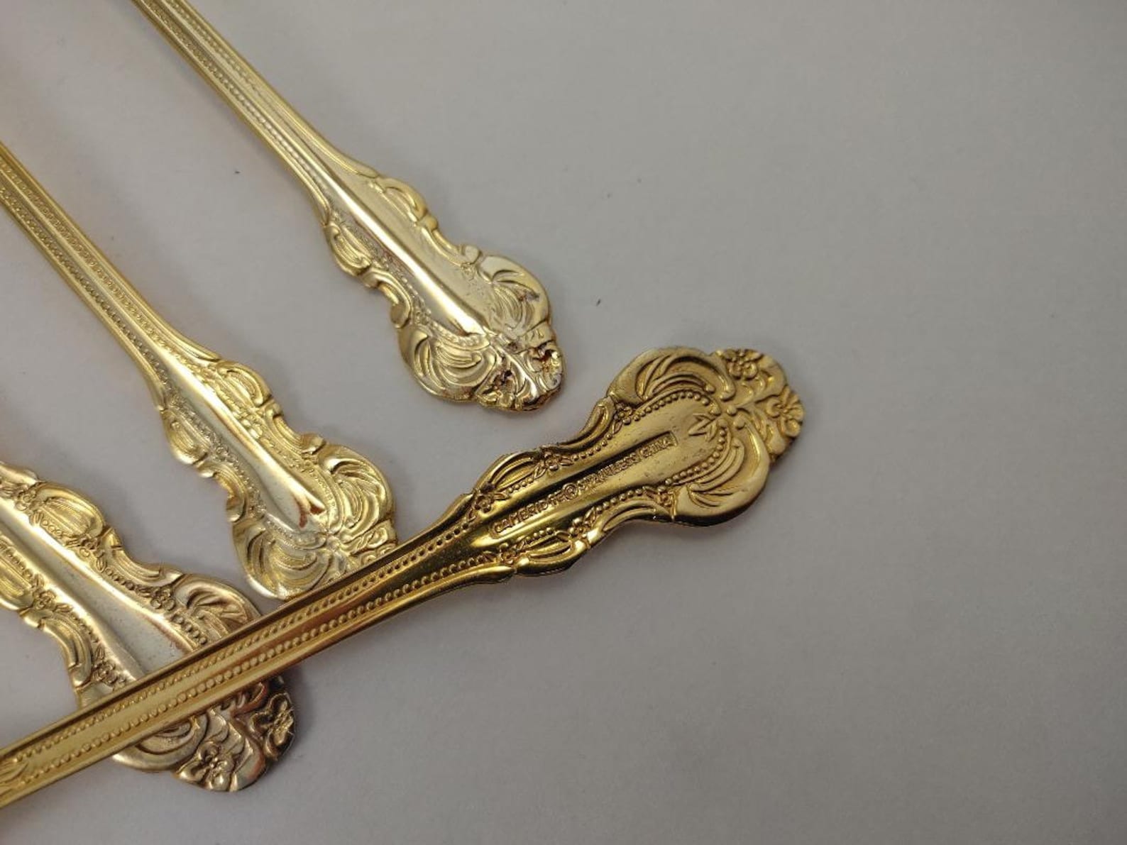 Cambridge Gold Electroplate Flatware Replacement Pieces...Gold Etsy