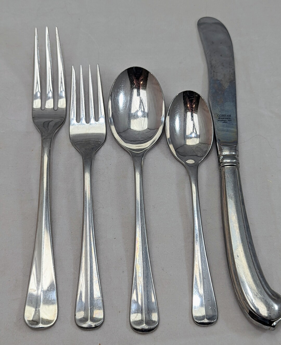 thumbnail interactive-video image 1 of Gorham Braid Stainless Steel Flatware – Your Choice Of Piece, Used Like New 1 of 1