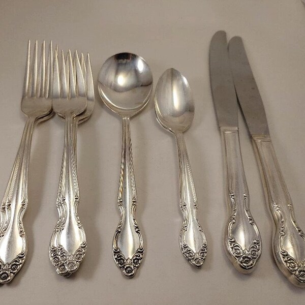 W.m> Rogers Reinforced Plate Aa Silverware Etsy