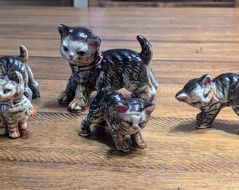 Camille Naudot Porcelain Cat Figurines1950's Japan - Etsy
