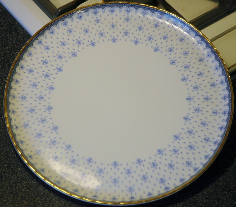 25/% off...Beautiful Vintage Porcelain Quinta Nova Cake Plate...Portugal...was 99.00