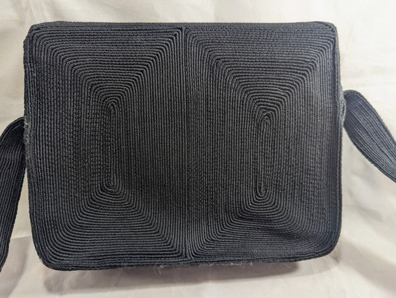Adore Bag Co Vintage Genuine Corde Black Shoulder… - image 3