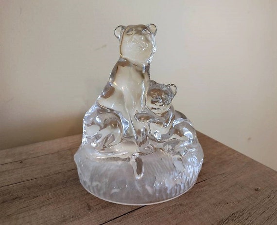 Royal Crystal Rock (RCR) Crystal Lioness and Cub Figurinemade