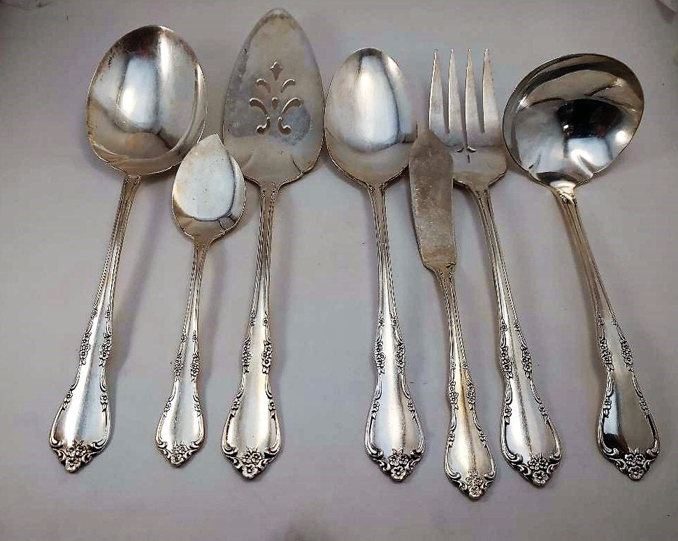 Oneida Silver Silverplate Flatware Replacement Pieces...fredericksburg Pattern...1968 Etsy