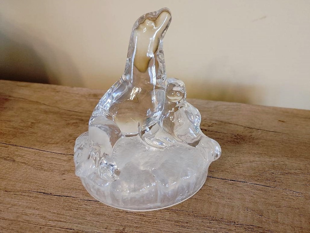 Royal Crystal Rock (RCR) Crystal Seal and Pup Figurinemade in