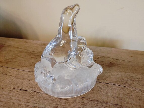 Royal Crystal Rock (RCR) Crystal Seal and Pup Figurinemade in