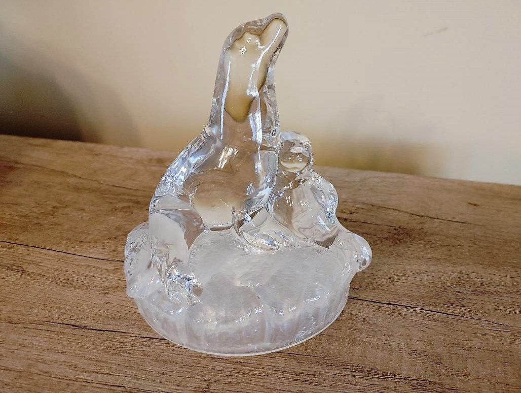 Royal Crystal Rock (RCR) Crystal Seal and Pup Figurinemade in