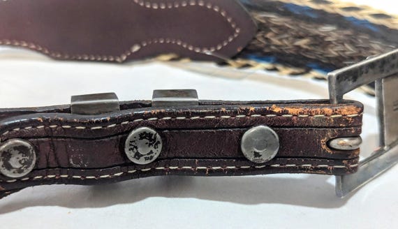 Tony Lamar Womens Hand Braided Horsehair Belt With Sterling  display picture 3