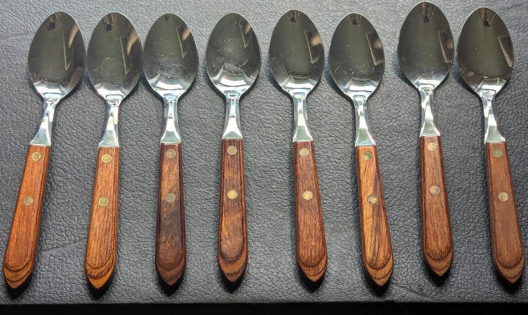 Cubiertos De Acero Inoxidable Georgian House Old Forge - Juego Usado En Buen Estado, Fabricado En Japón, Estilo Tradicional