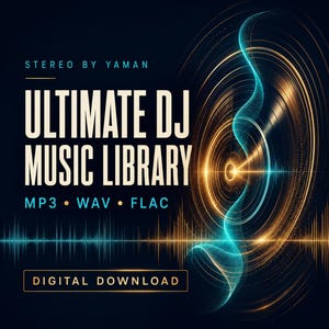 Biblioteca definitiva de música para DJ: 45 colecciones, descarga digital en MP3, WAV y FLAC.