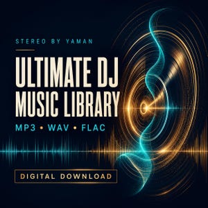 Biblioteca definitiva de música para DJ: 45 colecciones, descarga digital en MP3, WAV y FLAC.