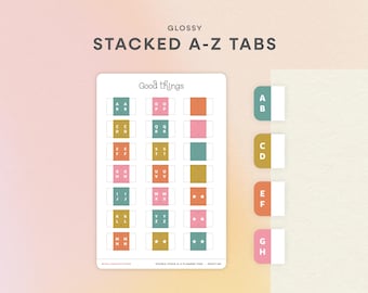 Planner Index Page Tabs