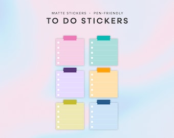 Pegatinas para planificadores, diarios, cuadernos y organizadores. Pegatinas bonitas para listas de tareas. Accesorio para planificadores.