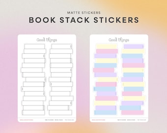 Bücher Aufkleber | Bücherregal lesen, TBR Bücher, große Bücher, Buch Aufkleber, Buch Tracker Aufkleber für Journals, Lesechallenge