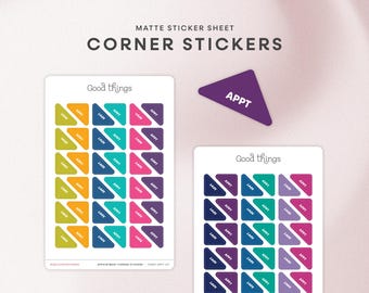 Pegatinas para el rincón de citas / Hoja de pegatinas coloridas para agendas, calendarios y bullet journals / Etiqueta adhesiva funcional para agendas