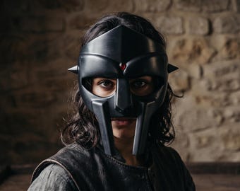 Handgefertigte MF DOOM Maske aus Messing – Madvillain Gladiator Gesichtsschutz – Tragbares Hip-Hop-Sammlerstück & Wanddeko aus Metall, einzigartiges Geschenk für ihn