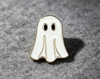 Ghost Enamel Pin Halloween Pin Cute Spooky Lapel Brooch, Hard Enamel Badge for Jacket Backpack Hat, Gift for Gothic Lovers