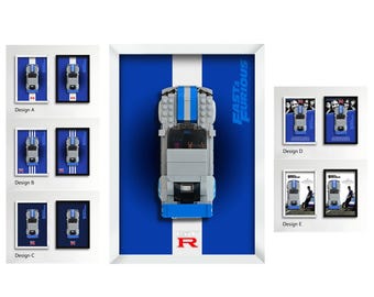 Display Frame for Lego 2 Fast 2 Furious Nissan Skyline GT-R R34 #76917