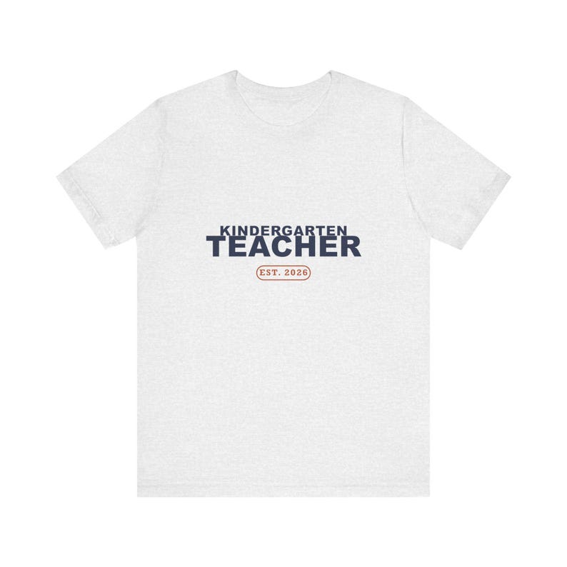 Retro Kindergarten Teacher Shirt (Est. 2026) Back to School Tee image 2