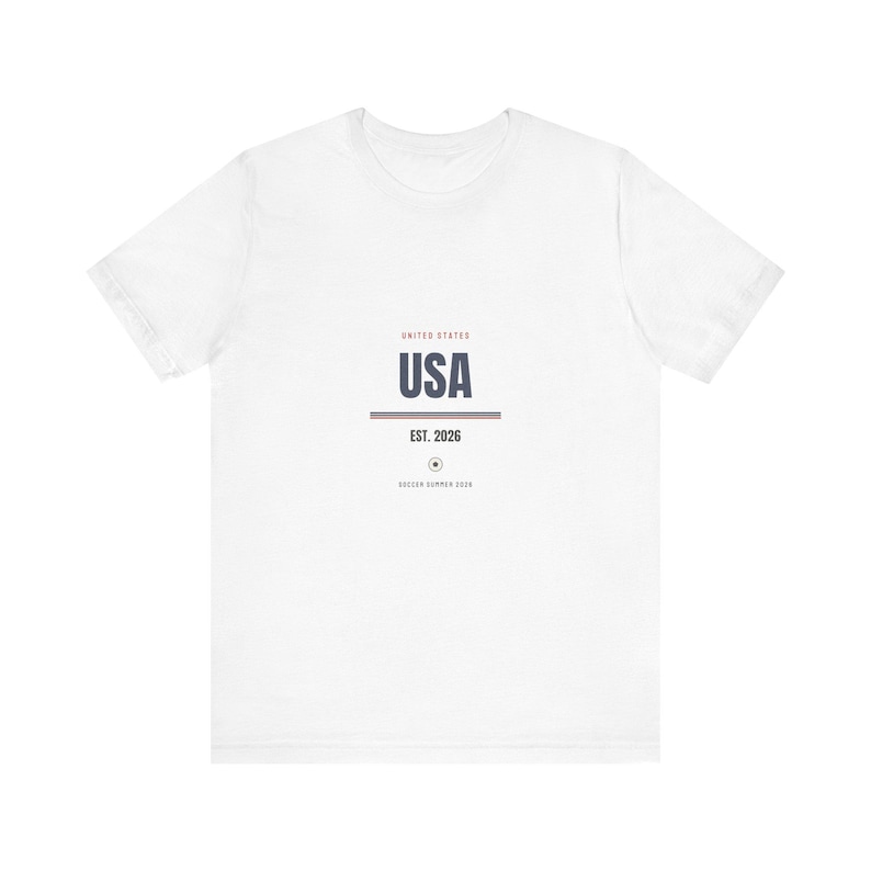 Camiseta de fútbol de EE. UU. 2026, estilo retro, para aficionados al torneo de verano. imagen 1