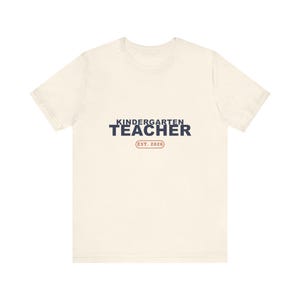 Retro Kindergarten Teacher Shirt (Est. 2026) Back to School Tee image 3