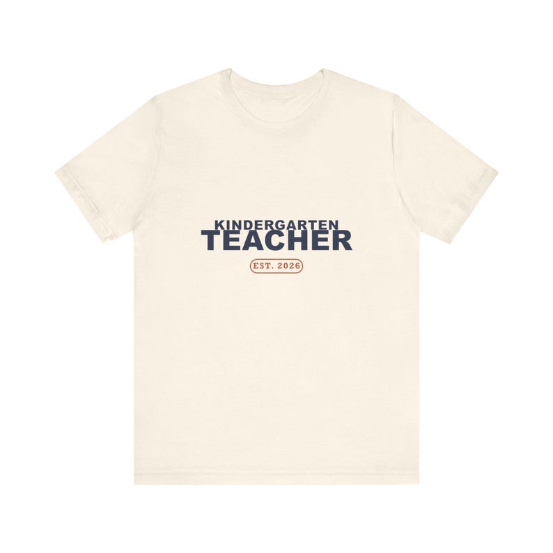 Retro Kindergarten Teacher Shirt (Est. 2026) Back to School Tee image 3