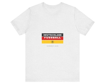 T-shirt da calcio retrò Deutschland, maglietta grafica Fussball Sommer 2026