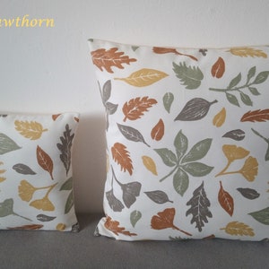 Cushions/Covers Handmade in Springtime March Hare Fabrics Ochre Woodland Animal Floral 16x16 10x10 Other Sizes Available Made in UK Hawthorn