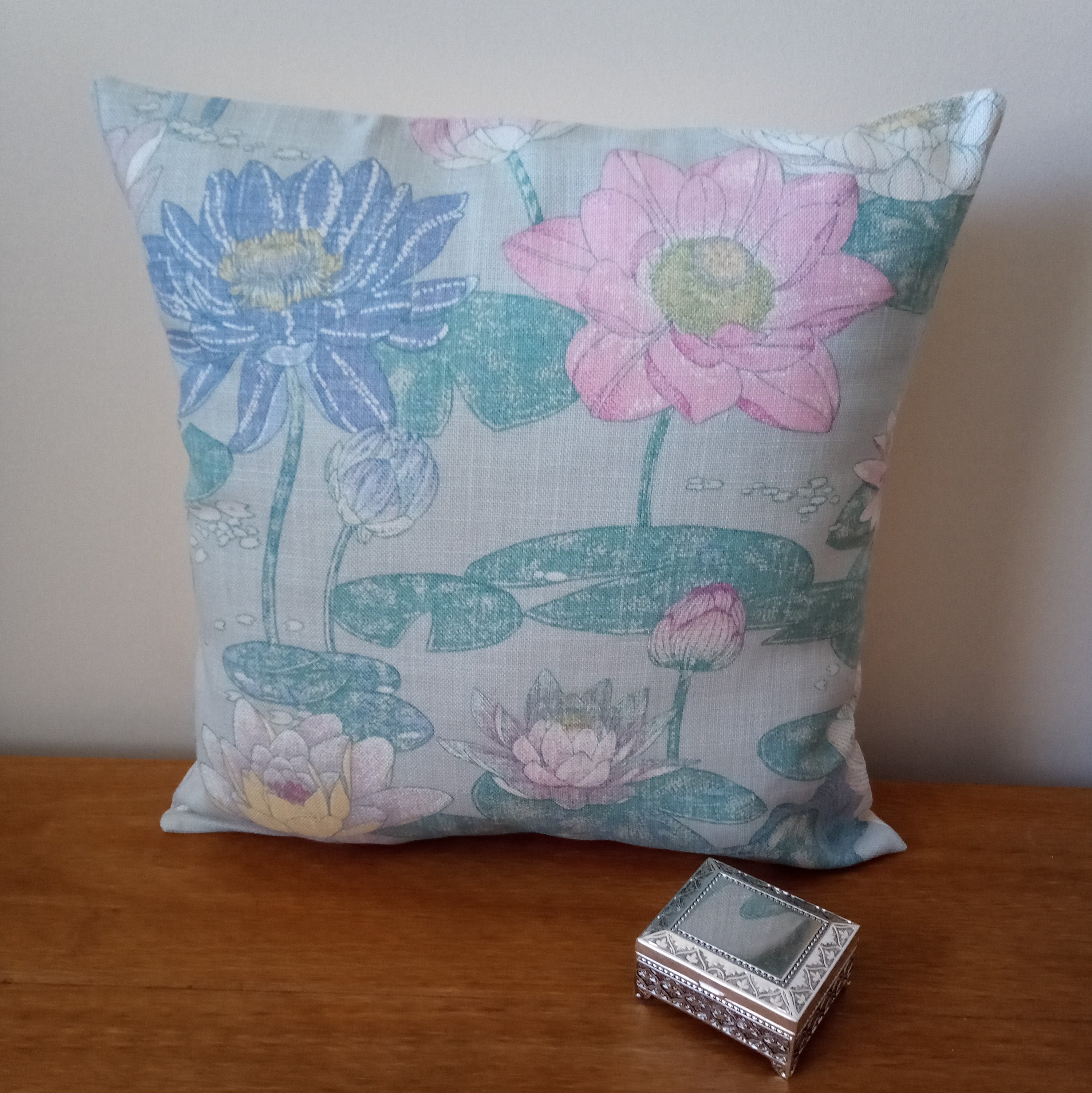 Designer Cushion Covers handmade with Pale Iris Laura Ashley Etsy