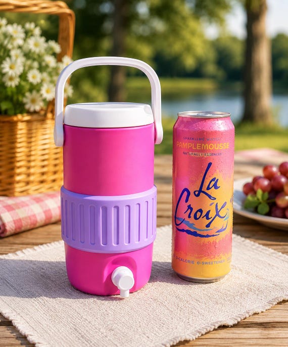 3D Printed Can Cooler STL File | 12oz Soda Can Holder | Drink Dispenser Cooler | Straw Lid Cooler | Instant Download | 3MF STL File