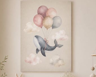 Val med ballonger – finstämd poster för barnrum