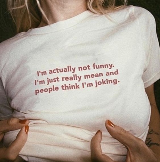 I'm Actually Not Funny I'm Just Really Mean T-shirt - Etsy Canada I'm Actually Not Funny I'm Just Really Mean T-shirt - Etsy Canada