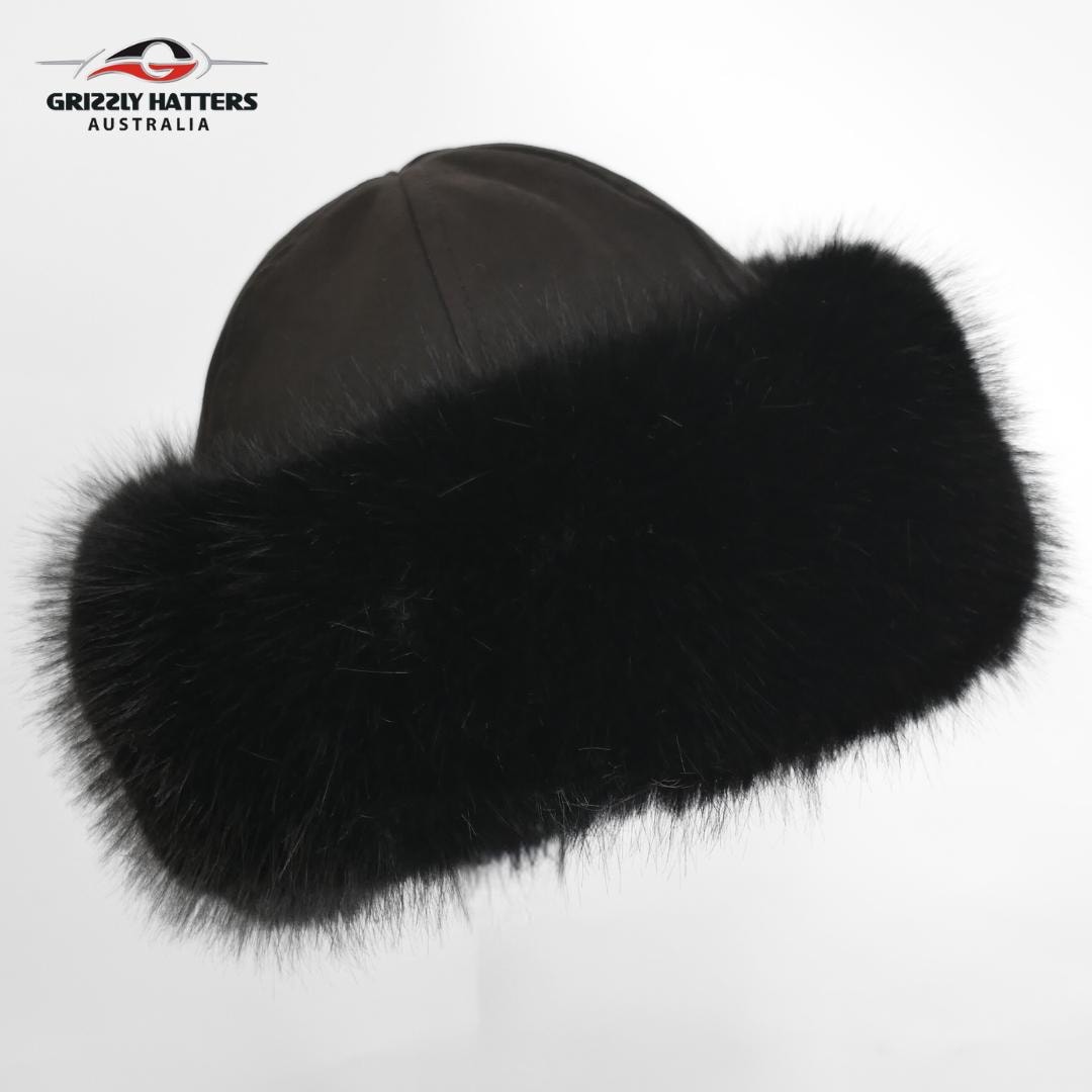 RUSSIAN STYLE Fur Hat, Elegant Warm Cossack Hat, Possum Imitation
