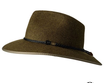 THE WELLINGTON Wide Brim Fedora Hat Made From Australian  display picture 1